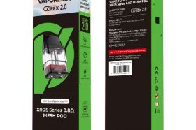 The new pods feature COREX 2.0 Technology. The COREX 2.0 builds on the first generation with refined adjustments to the morph mesh grid size for optimal temperature matching, enabling faster heating and an explosive taste. Meanwhile, upgraded cotton efficiently supplies e-liquid, prevents burnt taste, and extends the lifespan.