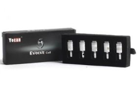 Replacement Coils for the Yocan Evolve Wax Pen and Yocan Evolve Wax Pen Rainbow Edition. Available in Quartz Dual and Ceramic Donut. Features and Specs: Quartz Dual Coil for HUGE clean hits Ceramic Donuts for pure flavor