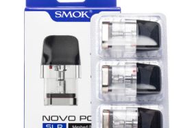 SMOK NOVO SLR REPLACEMENT PODS FEATURES: • RESISTANCE RANGE: 0.4ohm | 0.6ohm | 0.8ohm | 1.0ohm • POD CONNECTION: Magnetic • POD CAPACITY: 2mL • POD MATERIAL: PCTG • FILL SYSTEM: Spring Loaded To