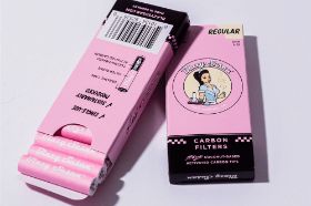 Purize Active Carbon Filter Tips – 10 Count Pack designed and produced in Germany with innovative coconut activated carbon technology. Smooth your smoke by filtering out unwanted elements, available in pink and purple, sustainably produced and biodegradable.