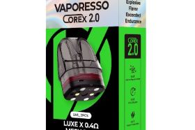 Replacement mesh pods for the Luxe X Kit, LUXE X Pro Kit, and Luxe X2 Kit all from Vaporesso. Each pod has a large 5mL e-liquid capacity and are available in multiple resistances. IT'S SMALL BUT IT CAN DO DTL - Both the 0.8Ω Mesh, 0.4Ω Mesh, and 0.6Ω Mesh pods have customized drip tips for both MTL and DTL experiences. Easily switch the pod direction when inserting into the device to adjust the airflow from loose to tight to enjoy big clouds or small clouds freely. ANTI-LEAKING, ANTI-MESS - The SSS Leak-Resistant Technology with a built in coil to lock the liquid inside and maximally reduces the leakage.
