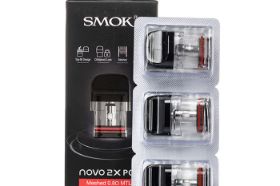 Novo 2X Meshed 0.8Ω MTL Pod Capacity: 2mL Perfect for MTL Vaping Larger Contact Area More Full-Bodied Flavor