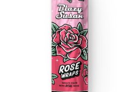 Roll up your finest flower with brand new Rose Wraps from Blazy Susan! Our Rose Wraps are infused with the finest natural rose extracts, giving a floral aroma and lightly rose taste to your sesh. Made from wood-based papers infused with rose extracts, these floral wraps will have you falling in love with your herb. Our Slow Burning, Vegan wraps will adhere after you’re done rolling by applying moisture to the paper along the area you want to fuse together, No gum line needed!
