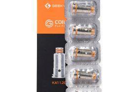 Refresh your flavors with the Geek Vape Aegis POD G Series Coils (5-Pack), catering to the AEGIS POD 18W with a G.Coil Pod-Formula mesh heating element, 0.6ohm resistance, and pressfit coil installation. The G Coil Series is also compatible with the Wenax Stylus and Wenax C1.